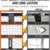 VEVOR Portable Pickleball Net System, 22FT Regulation Size Net