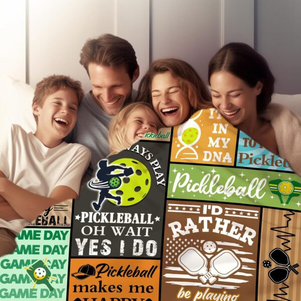 Pickleball Gifts Blanket for Women & Men, Funny Gifts for Pickleball Lovers & Players, 50"X40"