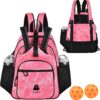 Lightweight Pickleball bag, Canvas Sling Bag - Crossbody Backpack for Men and Women