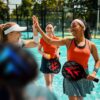 Pickleball Set with Net & Metal Ball Holder - Portable 22FT Regulation Size Net, 4 Wooden Paddles, 4 Balls and Carry Bag, Weather-Resistant Metal Frame, Perfect for Outdoor Indoor Driveway