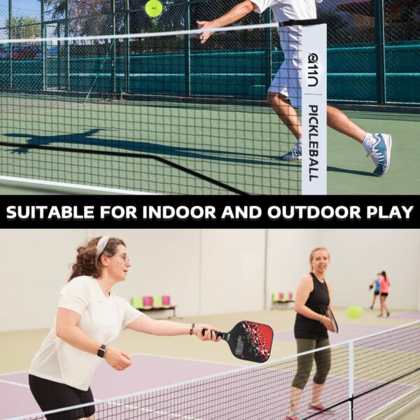 A11N SPORTS Portable Pickleball Net System, Regulation Size with Metal Frame and PE Net, Includes Carrying Bag