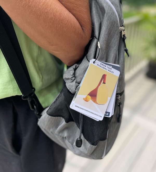 Pickleball Rules Bag Tags - Pickleball Rules Made Easy - Courtside Rules Reference - Quick Start Guide| Pickleball Rulebook | Pickleball Gift | Follows USA Pickleball Rules