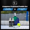 Pickleball Paddle Cleaner Spray - Removes Dirt, Ball Residue, Scuff Marks- EPA Safer Ingredients, Pickleball Accessories, Pickleball Gifts, Presidents Day Deals - 8 FL Oz (Cloth & Thumb Tape Included)