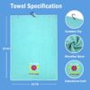 Pickleball Towels for Women, Microfiber Cotton Athletic Towels with Peg Embroidered Towel, Funny Gifts for Pickleball Lovers