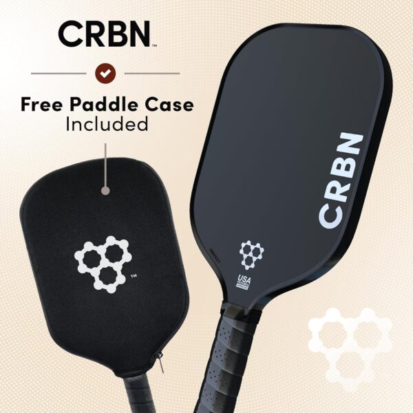 CRBN1 and CRBN2 Pickleball Paddle - Carbon Fiber Pickleball Paddle with Honeycomb Poly Core - Perfect Balance of Power & Control