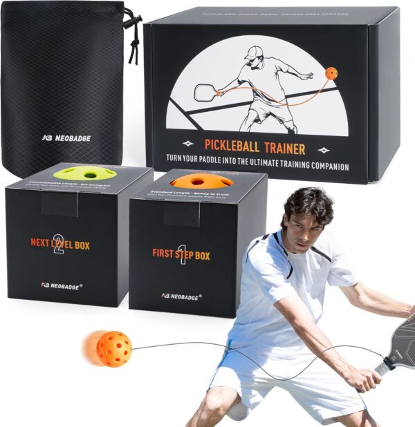 Pickleball Trainer – Rebounder for Solo Training Anywhere | Durable, Portable & Easy-Setup Practice Equipment | Fun for All Ages