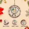 Wooden Pickleball Ornaments - Christmas Tree Decor, Gifts for Pickleball Lovers