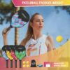 Pickleball Paddles Set of 4,USAPA Approved,4 Indoor&Outdoor Pickleball Balls, Carrying Bag, 4 Cooling Towels,4 Pack Paddles,Pickleball Paddles Pack Gifts for Beginner&Pro