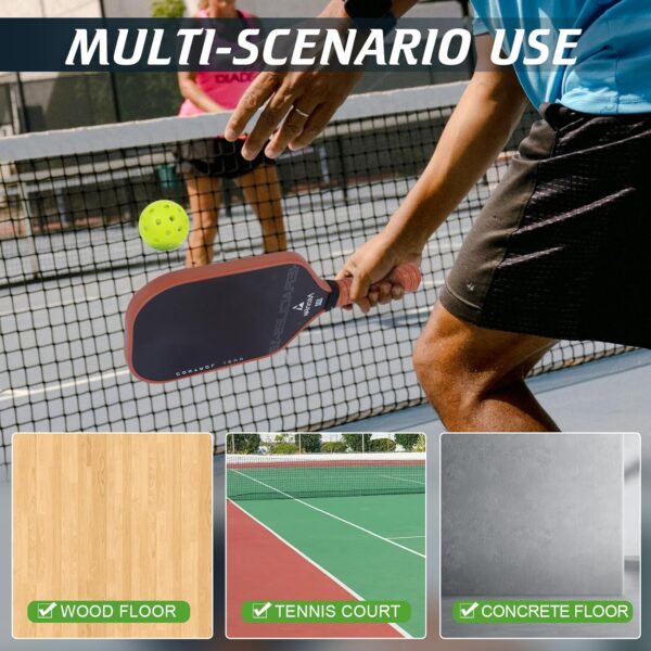 12 Pack Premium 40-Holes Bright Outdoor Pickleball Balls, Meet USAPA Official Requirement, Perfectly Balanced, High Bounce True Flight, Durable Pickle Ball Set