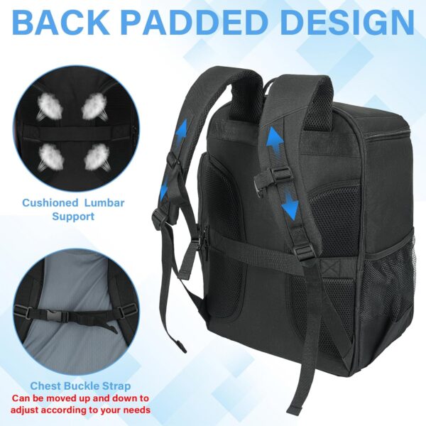 Pickleball Bag for Men and Women, Pickleball Backpack Fits 4 Paddles, Pickleball Equipment Bag with Shoe Compartment