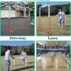 Zdgao Small Pickleball Net Set- 10FT Mini Pickleball Net, 4FT Adjustable Height Dink Training Rebounder Net with Outdoor Pickleballs, Paddles Set of 2 and Carry Bag for Driveway, Backyard