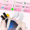 TuErcao Pickleball Bags for Women, Pickleball Gifts Cute Pickleball Paddle Bag for Men Tennis Tote Bag with Fence Hook Accessories