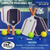 Lightweight Carbon Fiber Pickleball Paddles – USAPA-Approved Paddle Set with 4 x (Rackets, Balls, Grip Tapes) 1 Bag, Pickleball Rackets Gear for Beginners to Professionals