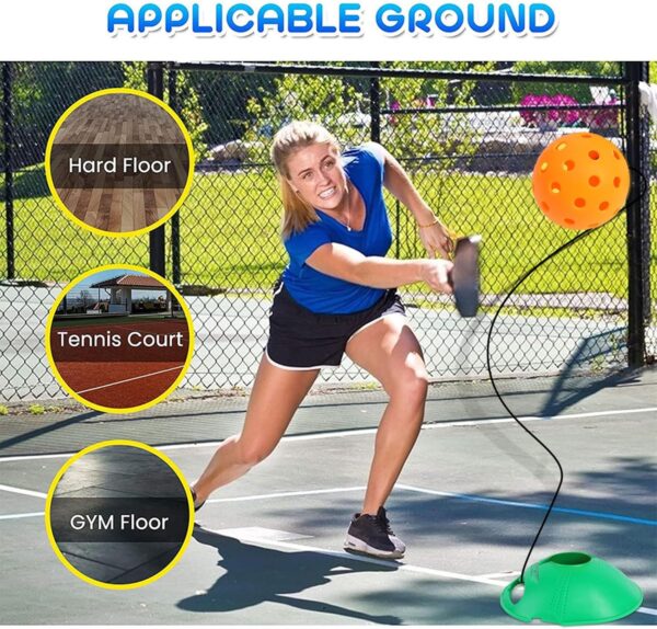 Pickleball Training Aids, Rebounder Training Base for Pickleball, Pickle Ball Paddle Gifts for Beginners & Pros