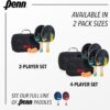 Penn 5.0 Professional Ping Pong Paddles - Choose Single Table Tennis Paddle, or Deluxe 2 or 4 Player Kit with Balls and Storage Case
