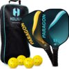 Helium Pickleball Paddle Set of 2 - USAPA Certified - Graphite Fiberglass Surface, Lightweight Honeycomb Core