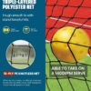 BAGAIL Portable Pickleball Net Set, 22 FT Regulation Size Pickle Ball Net with Ball Collector, Carry Bag, Easy Setup for Outdoor Indoor Driveway - Red