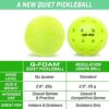 GoSports GS 40 Q-Foam Pickleballs - Quiet Foam Balls for Indoor or Outdoor Practice - 3 Pack