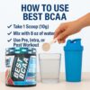 BPI Sports Best BCAA - BCAA Powder Post Workout Sports Drink with Branched Chain Amino Acids for Hydration & Recovery, for Men & Women - Watermelon Ice - 30 Servings
