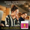 Boost & Focus Powder, Increase Energy and Cognitive Performance, Pre Workout, Custom Dosing, VIT B12, Niacin, Choline, L-Tyrosine, No Artificial Flavors, 30 Servings (Lemon Berry)