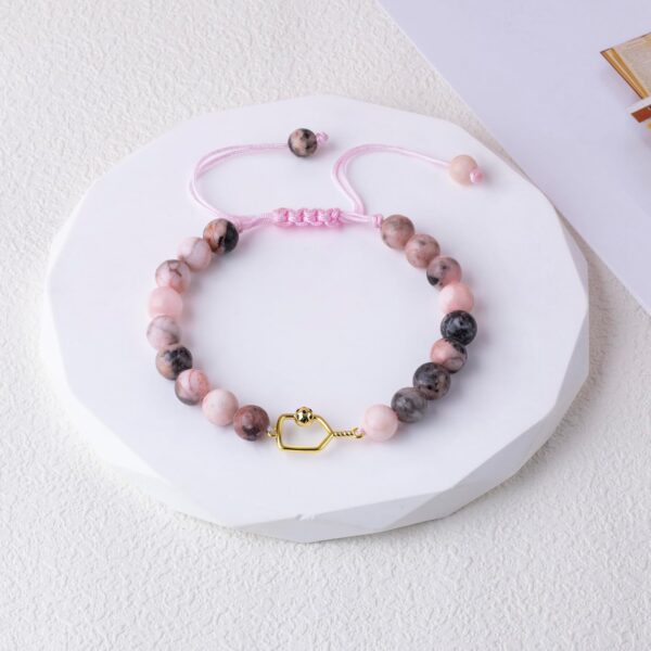 Pickleball Gifts for Women Teens, Natural Stone Bead Bracelet for Pickleball Lover, Pickleball Stuff Jewelry Birthday Gifts for Women Men Teens Players
