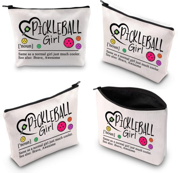 XYANFA Pickleballs Makeup Bag Pickle ball Player Gift Pickleballs Lover Gifts Pickleball Cosmetic Bag (PickleballS)