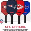 Franklin Sports NFL Pro Pickleball Paddle – 13MM Signature Series Pro Pickleball Paddle with MaxGrit Surface - Official NFL Team – USAP Approved - Premium Quality - Authentic NFL Team Logos