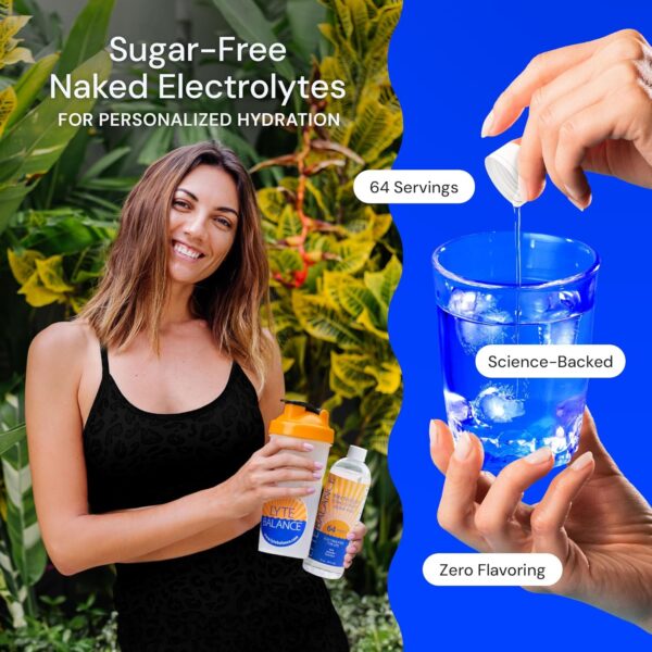 Electrolye Concentrate | Liquid Electrolytes Drink Mix w/Sodium, Potassium & Magnesium | Daily Hydration, Muscle Recovery, Immune Support, Rehydration | Keto, No Sugar (64 Servings)