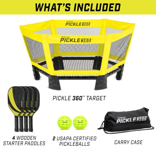 GoSports Pickle 360 Paddle Ball Game Set - Choose Original or Hardcourt - Pickleball Without a Court