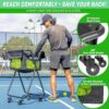 GoSports Ball Caddy with Wheels - Portable Cart holds 140 Pickleballs or 175 Tennis Balls