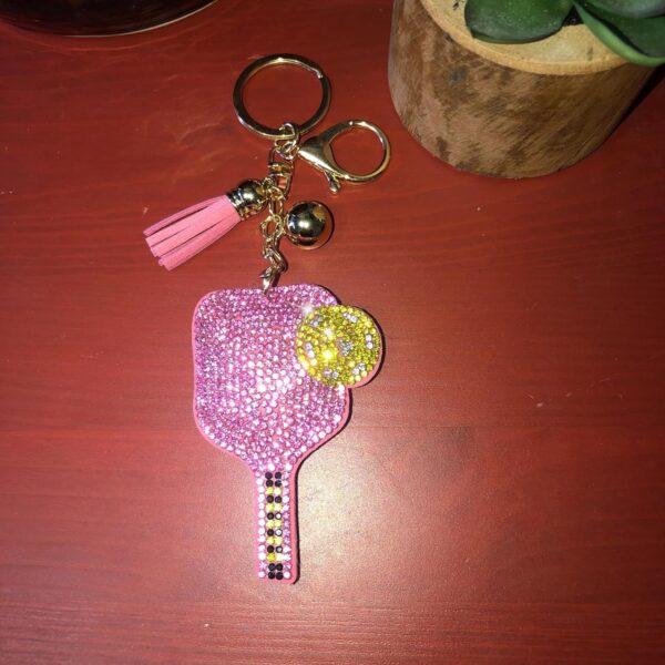 Popfizzy Rhinestone Keychain Accessories for Women, Car Keys Charms, Bling Keychain, Cute Purse Charms for Handbags