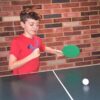 Plastic Ping Pong Paddles - Complete Set of 4 Durable Multi-Color, Blue, Red, Green, Yellow Paddles for Kids or Outdoor Tables at Camp, Vacation, Rec Centers. Textured for Easy Grip and Light Spin.
