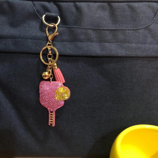 Popfizzy Rhinestone Keychain Accessories for Women, Car Keys Charms, Bling Keychain, Cute Purse Charms for Handbags