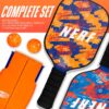 NERF Tabletop Pickleball Set - Mini Tabletop Pickleball Game - Retractable Net Up to 5 Feet - Fits Most Tables