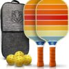 – USA Pickleball Approved - Textured Carbon Fiber Surface - Pickleball Paddles Set with Bag and Balls – Pickleball Paddles Set of 2