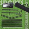 DULCE DOM Pickleball Net Portable Outdoor with Court Marking Kit, 22 FT Pickleball Nets USAPA Regulation Full Size, Pickle Ball Game Net System with Carrying Bag for Driveway Backyards