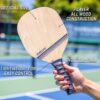 GoSports Pickleball Sets - Classic, Retro, Steel Blue, or Yellow - Includes 4 Paddles, 4 Regulation Pickleballs and Carry Case