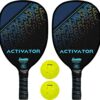 Franklin Sports Pickleball Paddle and Ball Set - Wooden Pickleball Rackets + Pickleballs - Activator - USA Pickleball (USAPA) Approved