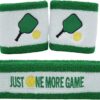 3 Pcs Pickleball Sweatband Set Men Women, Moisture Wicking Sweat Absorbent 2 Wristbands and 1 Headband for Basketball Tennis, Great Gift for Sports