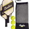 Baden Pickleball Starter Set | Includes 2 Wood Paddles, 3 Pickleballs, and Mesh Carry Bag | Ideal for Beginners and Casual Play