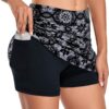 Kimmery Women's Athletic Tennis Skorts Golf Skirts with Pocket Sizes M-3XL