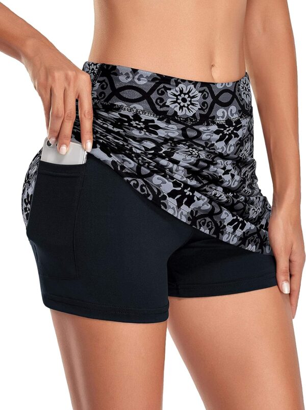 Kimmery Women's Athletic Tennis Skorts Golf Skirts with Pocket Sizes M-3XL
