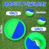 Vinsot Toss and Catch Game Set 40 Paddles 20 Balls Beach Yard Family Outdoor Sports Games Toss and Catch Set with Paddles Ball Nylon