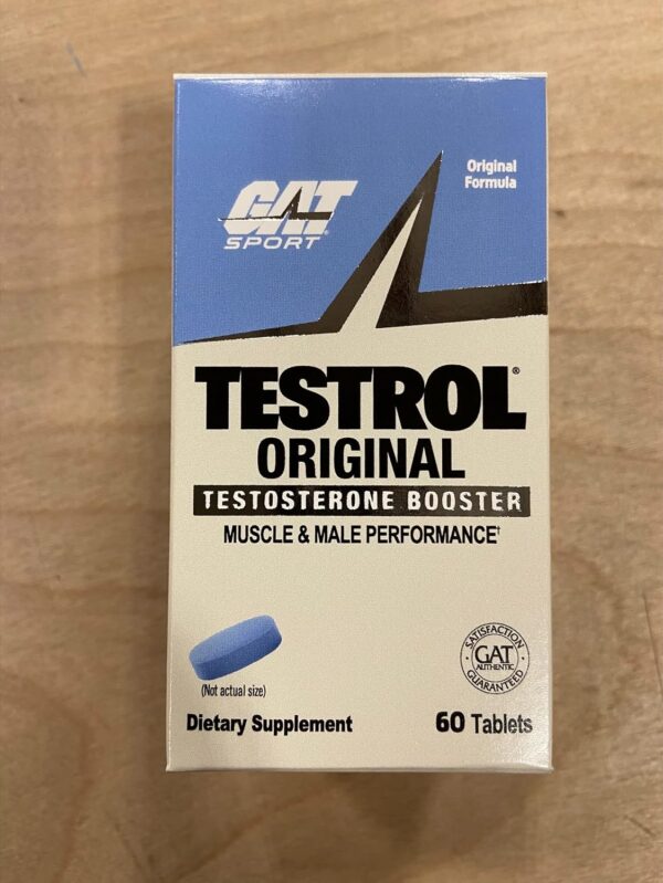 GAT Sport Testrol Original Test Booster | Male Performance, Vitality, Tribulus, Zinc, Magnesium | 60 Capsules