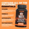 Huge Multi, Multivitamin for Men, High-Performance All-in-One Formula for Athletes & Bodybuilding, Vitamin & Mineral Replenishment, Supports Immune System & Healthy Hormone Levels (120 Capsules)