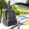 DSLEAF Tennis Backpack for 2 Rackets, Tennis Bag for Men/Women with Separate Shoe Space Hold A Pair of Shoes Up to US Mens 12and Multi-Pockets for Accessories