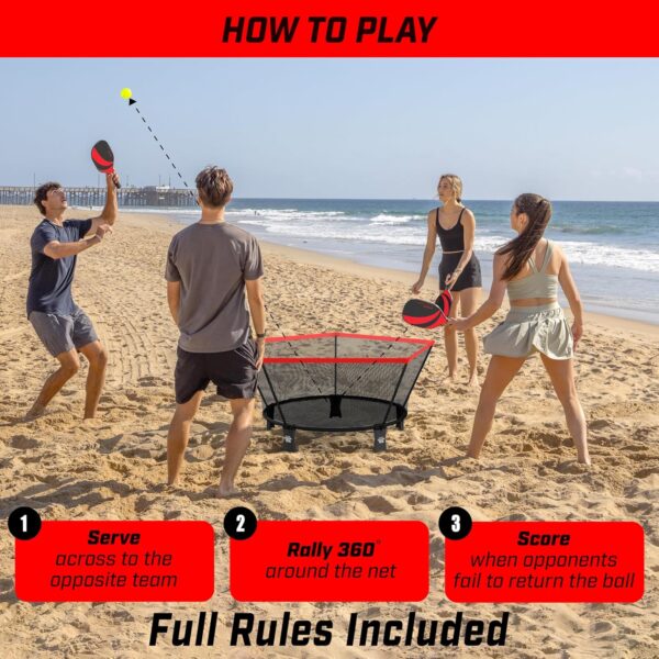 GoSports Pickle 360 Classic Paddle Ball Game Set - Pickleball Without a Court