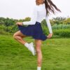 ATTRACO Tennis Skirts for Women with Pocket Golf Skirt Tummy Control Workout Athletic Skirts