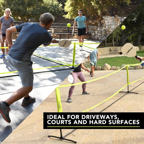 Triumph Sports 4 Square Volleyball/Badminton Combo and Pickleball Combo Accessories Included - Multiple Styles Available