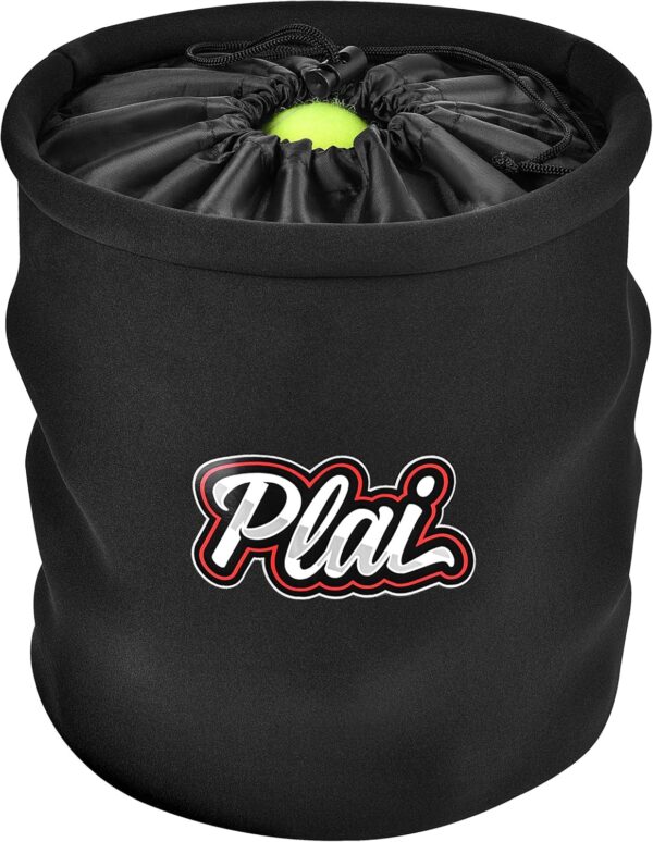 Plai Portable Pickleball Ball Hopper Basket - Great for Tennis Training, Fast Feeder for Pickleball, Table Tennis or Baseball Balls, Fits Around Any Waist - Holds 50+ Balls